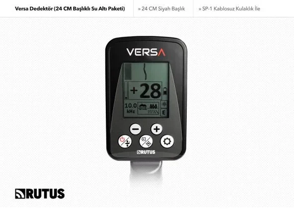 Rutus Versa Dedektör (24CM Başlıklı Su Altı Paketi) - Resim 5