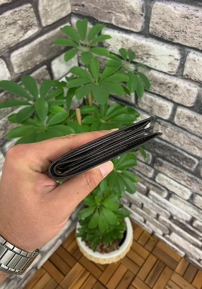 Guard Kahverengi  Hakiki Deri Tek Pisotlu Klasik Model Yatay Erkek Cüzdan - GRD251115WT1115 - Resim 4