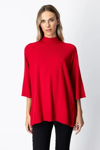 65310 ONTEKS ARKASI DÜĞMELİ YIRTMAÇLI YARIM BALIKÇI SALAŞ KAZAK - Resim 3