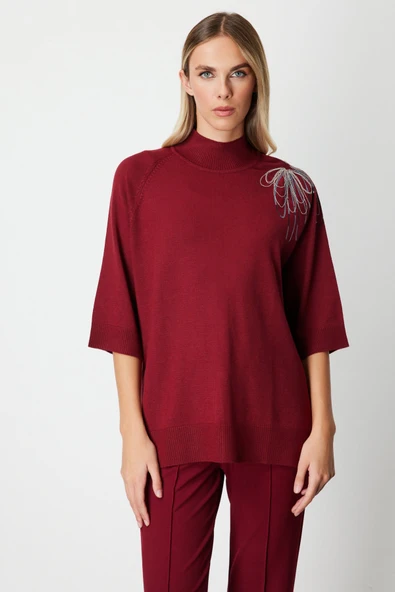 65381 ONTEKS KAZAK YARIM KOL TEK OMZU ZİNCİRLİ - Resim 5