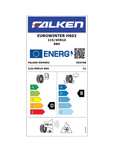 FALKEN 215/65R16 98H EUROWINTER HS02 2025 Üretim Kış Lastiği - Resim 2