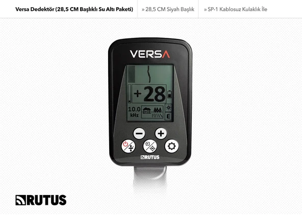 Rutus Versa Dedektör (28,5 CM Başlıklı Su Altı Paketi) - Resim 3