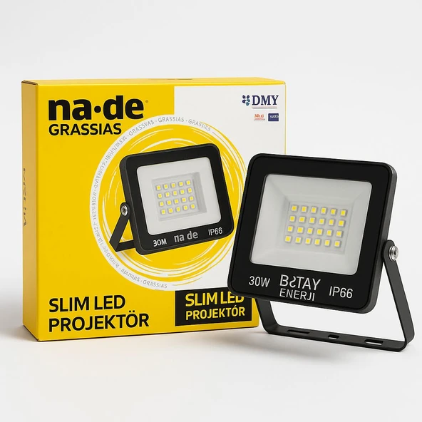 na-de Grassias 30W Slim LED Projektör - Resim 3