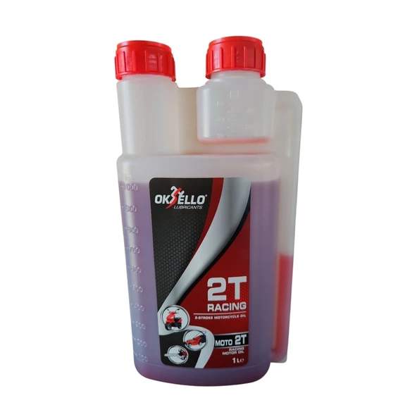 Oksello Motorlu Testere Yağ Seti Maksi – Mono 30 Zincir Yağı 1L + Racing Moto 2T Yağ 1L - Resim 2