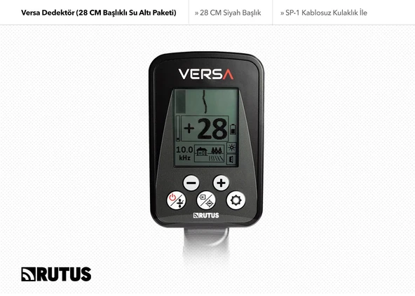 Rutus Versa Dedektör (28CM Başlıklı Su Altı Paketi) - Resim 5