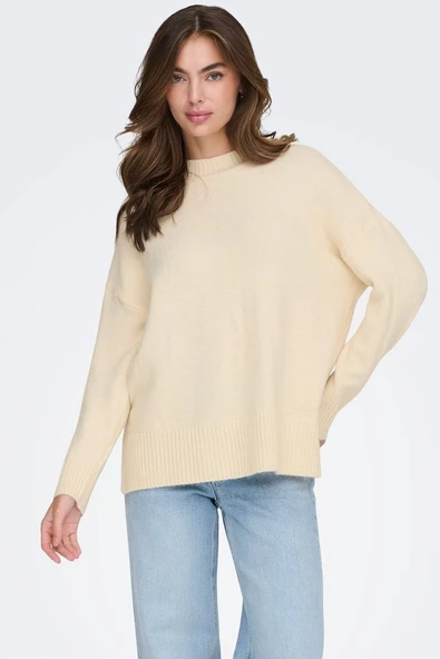 15352853 ONLHAZEL LS HIGHNECK OVERS PULL KNT NOOS - Resim 2