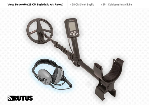 Rutus Versa Dedektör (28CM Başlıklı Su Altı Paketi) ürün görseli 1