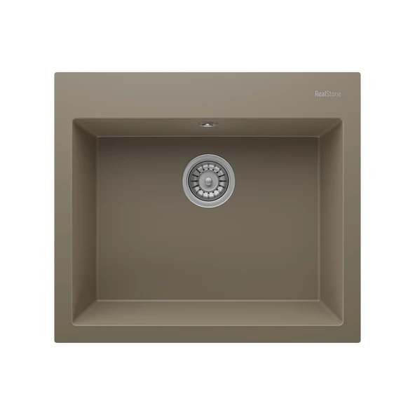 RealStone K002 Didyma 60 Tezgah Üstü Granit Eviye Kapuçino ürün görseli