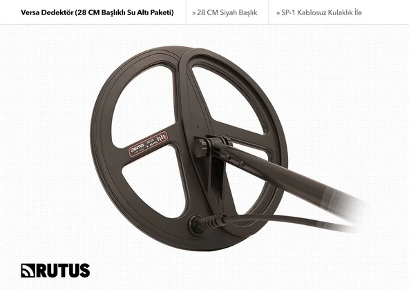 Rutus Versa Dedektör (28CM Başlıklı Su Altı Paketi) - Resim 3
