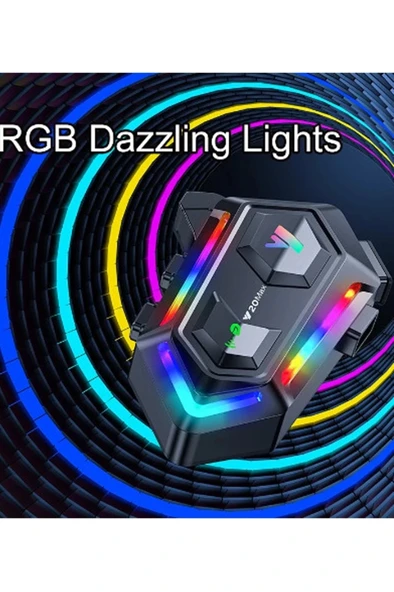 Y20 Max Motosiklet Bluetooth 5.3 Kask Intercom 2 Kişi 300 Metre Eşleşme Özellikli - Resim 5