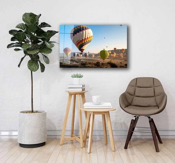 Uçan Balonlar Cam Tablo 4mm Dayanıklı Temperli Cam - Resim 5