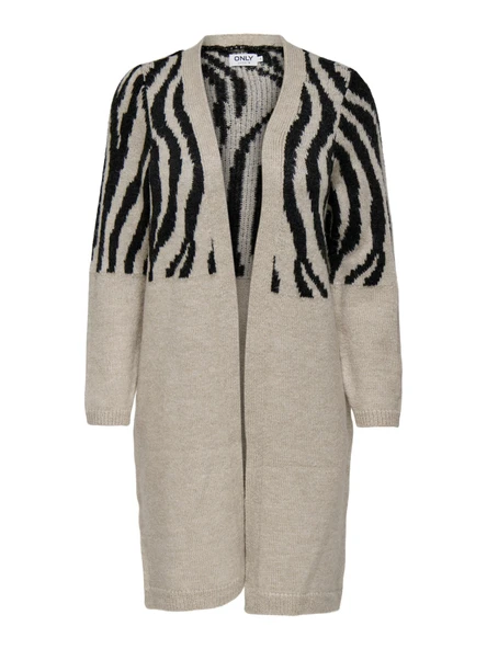 15294968 ONLJADE ANIMAL LS CARDIGAN KNT NOOS - Resim 2