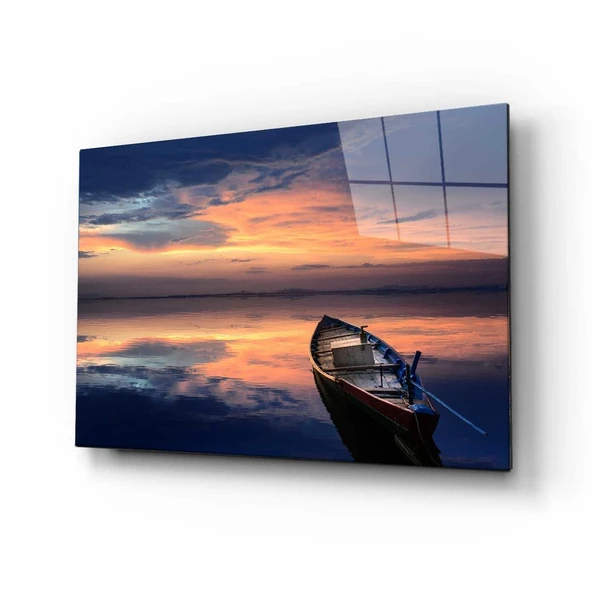 Günbatımı Manzara Cam Tablo 4mm Dayanıklı Temperli Cam - Resim 6