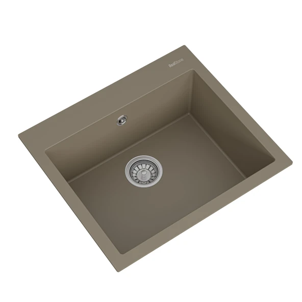 RealStone K002 Didyma 60 Tezgah Üstü Granit Eviye Kapuçino - Resim 2