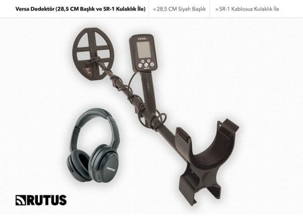 Rutus Versa Dedektör (SR-1 Kablosuz Kulaklık ve 28,5CM DD Başlık İle) ürün görseli 1