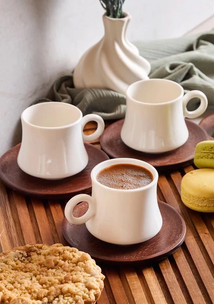 Dark Porselen Kahve Fincanı Seti - 90 ML, 6 Kişilik ürün görseli