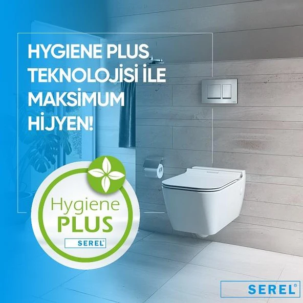 Serel Rita Kanalsız Asma Klozet (RT26) + Zenith Slim Yavaş Kapanan Kapak 2'li Set - Resim 4