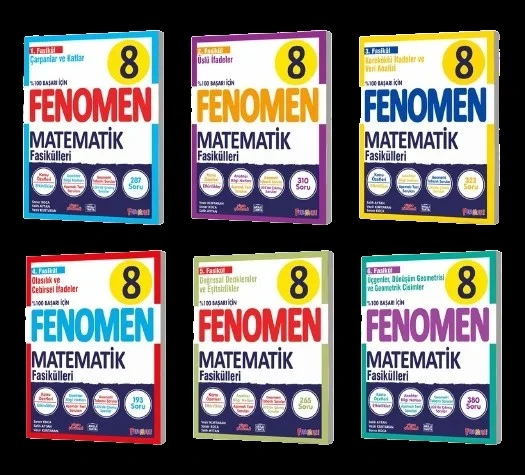 8. Sınıf Fenomen Matematik Fasikül Seti Fenomen Okul Yayınları ürün görseli