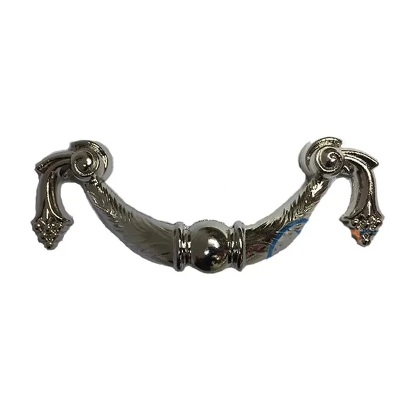 Dekoratif Zamak Üzümlü Kulp - 64mm, Nikel, 1 Adet ürün görseli 1