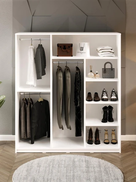 Kuzeylife Serena Aynalı Kayar Kapak Gardırop - Resim 3