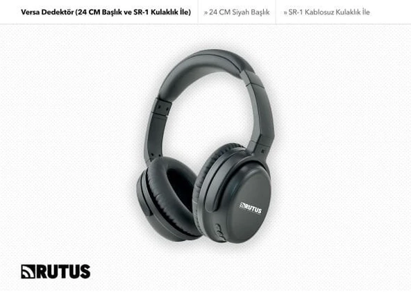 Rutus Versa Dedektör (SR-1 Kablosuz Kulaklık ve 24CM DD Başlık İle) - Resim 5