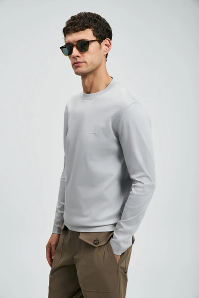 Lufian 112020056 Vıctor Uzun Kollu Tişört Erkek T-Shirt - Resim 8