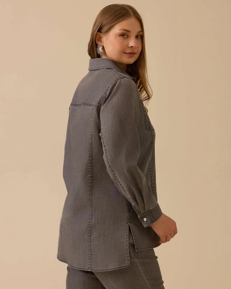 10002522214004 GALAXİ GÜNLÜK GÖMLEK - Resim 4