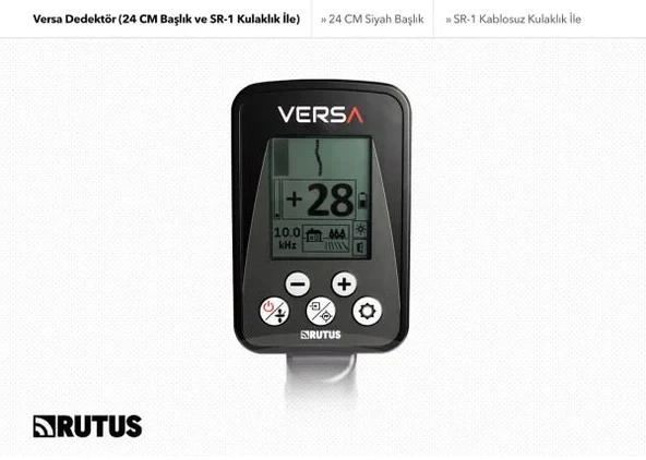 Rutus Versa Dedektör (SR-1 Kablosuz Kulaklık ve 24CM DD Başlık İle) - Resim 4
