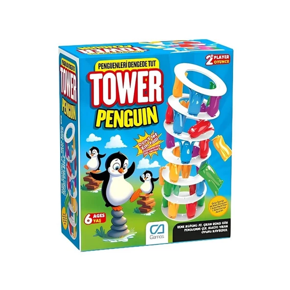 Curious & Genius Penguen Tower Denge Oyunu ürün görseli