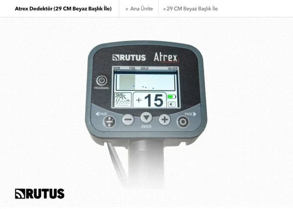 Rutus Atrex Dedektör (29CM Beyaz Başlık İle) - Resim 2