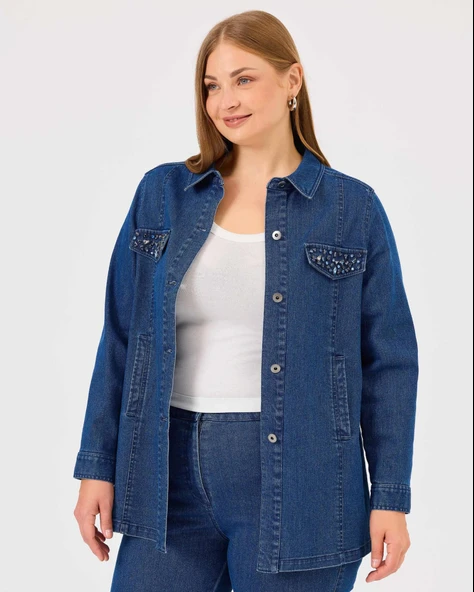 10002422214002 GALAXİ JEAN CEKET ürün görseli 1