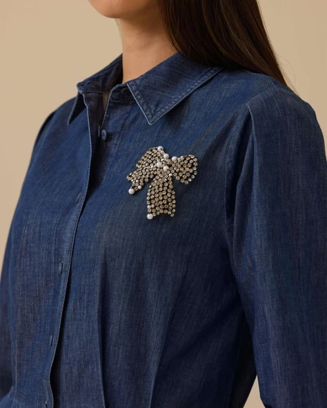 10002522211001 SCL JEAN ELBİSE - Resim 6