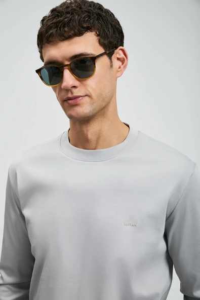 Lufian 112020056 Vıctor Uzun Kollu Tişört Erkek T-Shirt - Resim 9