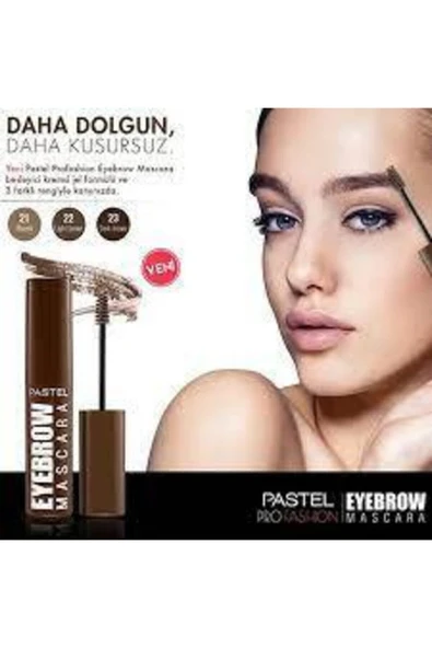 Eyebrow Maskara Rimel Dark Brown Koyu Kahve 23 Numara - Resim 4
