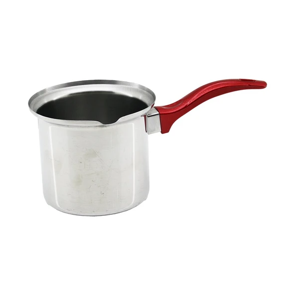 NO-6  ÇELİK CEZVE  KIRMIZI KULP (5284) ürün görseli