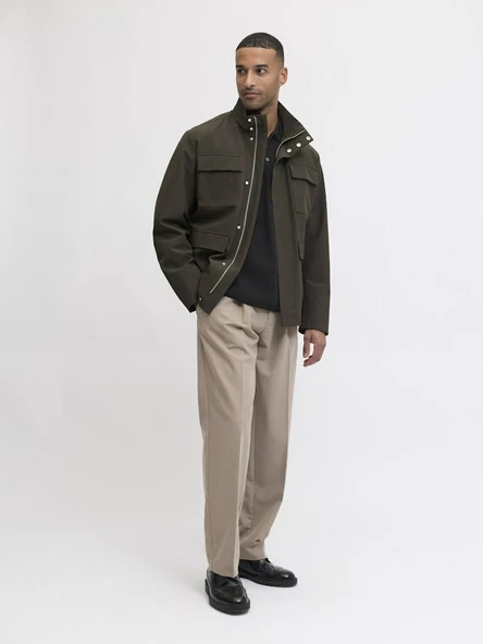 Jack Jones Blabradfort Relax Fit Polo Yaka Erkek Kazak 12285374 - Resim 3