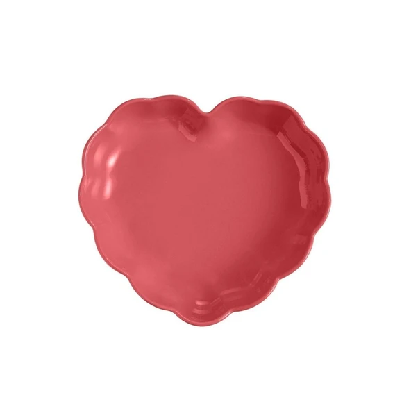 Emile Henry Madeleine Fırın Kabı Kalp 6,5 x 24,5 x26,5 cm Pembe - Resim 2