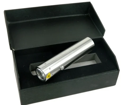 F Bk30 Paslanmaz Metal El Feneri - Pilli, Kutulu, Sellektörlü