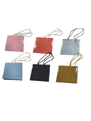 Nedi 10x10 Cm İp Saplı Selefonlu Karton Çanta 00125 ürün görseli 1