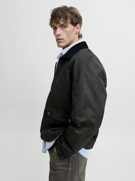 Jack Jones Bedford Waxed Erkek Ceket 12287647 - Resim 4