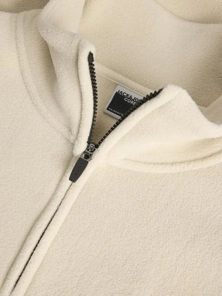 Jack Jones Poınt Fleece Fermuarlı Yaka Erkek Polar 12285670 - Resim 3