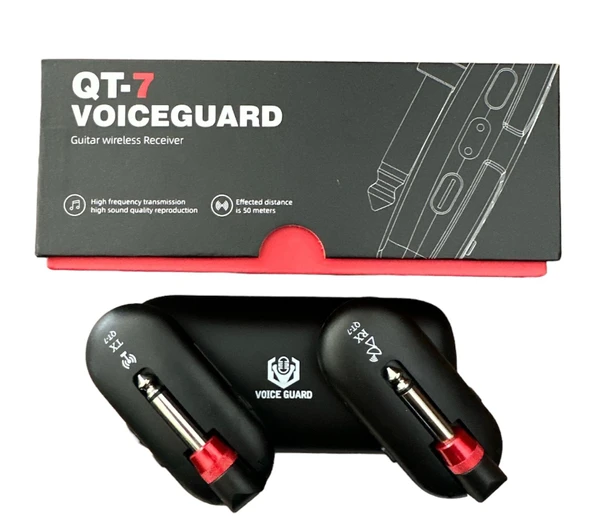 QT-7 GİTAR WIRELESS RECEIVER VOICE GUARD - Resim 2