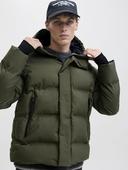 Jack Jones Fusıon Puffer Erkek Ceket 12285919 - Resim 4