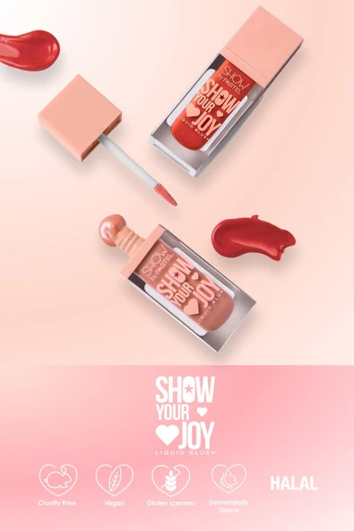 Show Your Joy Liquid Blush 57 Likit Allık - Resim 7