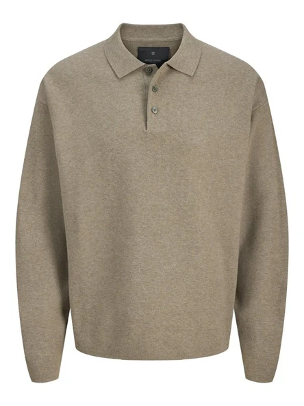 Jack Jones Blabradfort Relax Fit Polo Yaka Erkek Kazak 12285374 - Resim 10