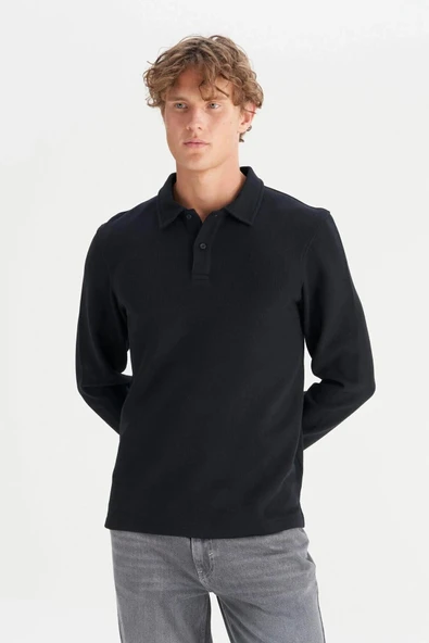 Wrangler Erkek Polo Yaka Sweatshirt W2520381001 ürün görseli 1