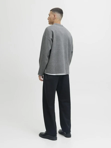 Jack Jones Blabradfort Relax Fit Polo Yaka Erkek Kazak 12285374 - Resim 8