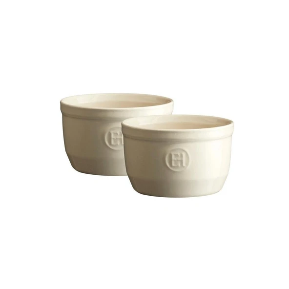 Emile Henry Fırın Kabı Ramekin No.10 2´li Set 0,25 Lt Ekru Ç:10 -Y:6 cm ürün görseli