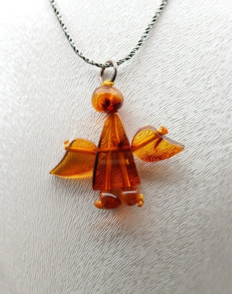 Kehribar Melek Kolye sk000152 ürün görseli 1