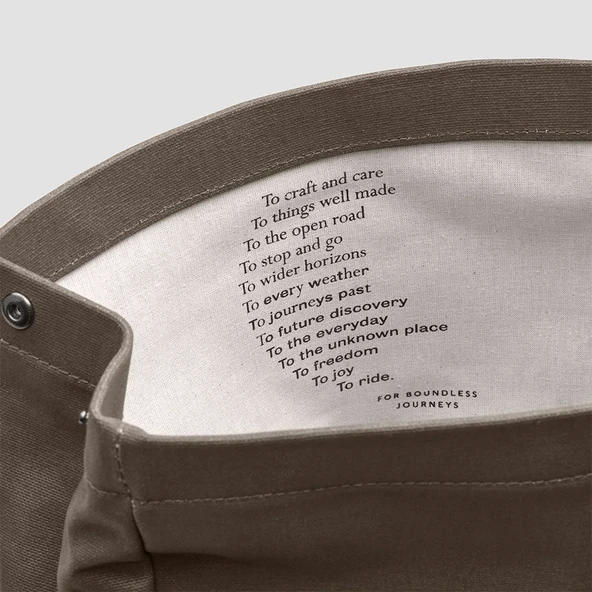 Brooks Pickwick Cotton Canvas Sırt Çantası Moss Kahverengi 26LT - Resim 3